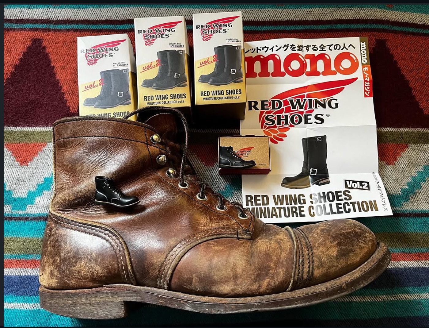 Red Wing boots, the iconic American workwear footwear brand founded in 1905 and known for durable, repairable boots favored by vintage collectors